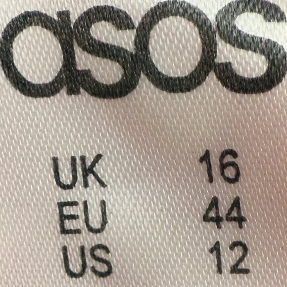 Women's ASOS Mango Red Flutter Sleeve V-Neckline Dress- Size 12 - Picture 8 of 11